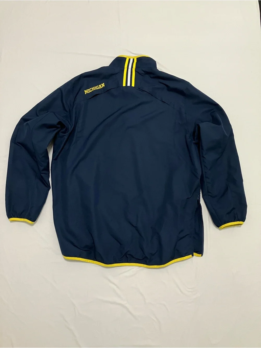 Adidas Michigan Wolverines Climaproof Quarter Zip Pullover Mens XL Navy Blue